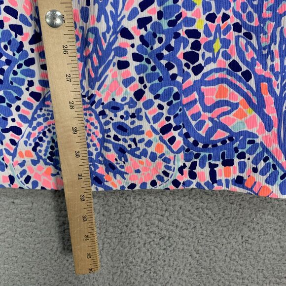 Lilly Pulitzer Mila Shift Dress Tic Tac Tile Engineered Size 2 Cotton Multicolor - Picture 4 of 10